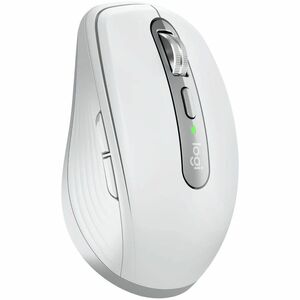 Logitech MX Anywhere 3S Mouse - Bluetooth/Radio Frequency - USB Type C - Darkfield - 6 Button(s) - Pale Gray - Wireless - 