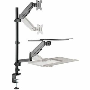 Neomounts Desk Mount for Workstation - Black - Height Adjustable - 1 Display(s) Supported - 43.2 cm to 81.3 cm (32") Scree
