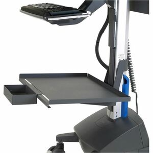 Ergotron Shelf - TAA Compliant - 10.89 kg Weight Capacity - 558.8 mm Width x 431.8 mm Depth x 22.9 mm Height - Steel - Dar
