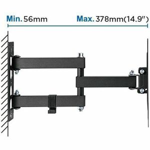 Staffa montaggio ITB per TV - Nero - 25,4 cm a 109,2 cm (43") Supporto schermo - 30 kg Capacità di carico - 200 x 200, 400