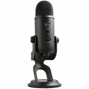 Blue Yeti Wired Condenser Microphone for Gaming, Podcasting, Live Streaming, Studio, Voice, Recording, Camera, Vocals - Bl