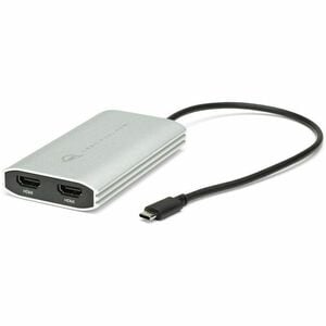 OWC USB-C Dual HDMI 4K Display Adapter with DisplayLink - 1 x USB Type C - Female - 2 x HDMI 2.0 Digital Audio/Video - Fem