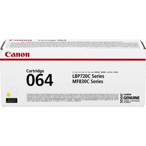 Canon 064 Original Laser Toner Cartridge - Yellow - 1 Pack - 5000 Pages