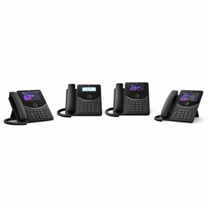 Cisco 9841 IP Phone - Corded - Corded - Desktop, Wall Mountable - Carbon Black - 4 x Total Line - VoIP - 3.5" LCD - 2 x Ne