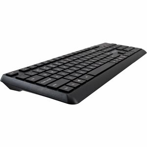 V7 KU350US Keyboard - Cable Connectivity - USB Interface - English (US) - Black - Multimedia Hot Key(s) - Mac OS, ChromeOS