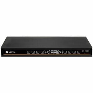 Vertiv AVOCENT Cybex 100 SCKM100 Digital & Analog KVM Switchbox - TAA Compliant - 4 Computer(s) - 2 Local User(s) - 4K - 3