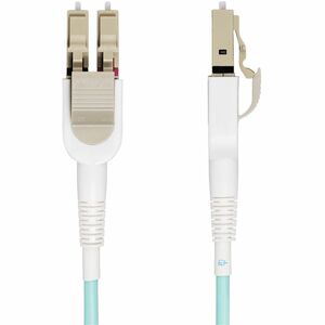 StarTech.com 5m (16.4ft) LC to LC (UPC) OM4 Switchable Fiber Optic Cable 50/125, 100G, Toolless Polarity Switching, LSZH F