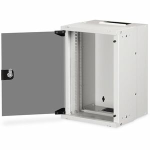 Digitus SOHO PRO 9U Wandmontierbar Geschlossener Schrank Rackschrank für Networking - Hellgrau - Glas, Stahl, Blech - 30 k