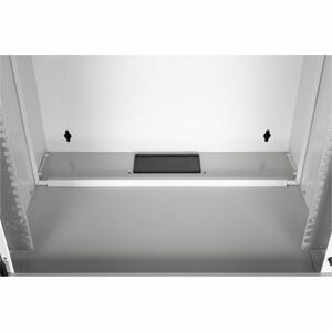 Digitus SOHO PRO 9U Wandmontierbar Geschlossener Schrank Rackschrank für Networking327 mm Rack Depth - Hellgrau - Glas, St