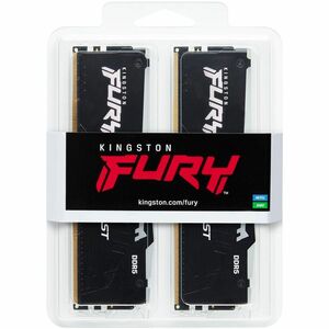 Kingston FURY Beast RAM-Modul - 64 GB (2 x 32GB) - RGB - DDR5-6000/PC5-48000 DDR5 SDRAM - 6000 MHz Single-rank (einfacher 