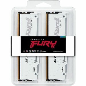 Kingston FURY Beast RAM-Modul - 32 GB (2 x 16GB) - RGB - DDR5-6000/PC5-48000 DDR5 SDRAM - 6000 MHz Single-rank (einfacher 