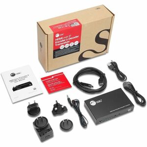 SIIG HDMI Over IP Encoder & Decoder Transceiver, TX/RX Mode Switching, Cascading, 1080p, 1 to 1 600ft - SIIG HDMI Over IP 