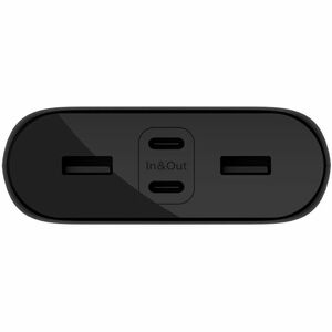 Belkin BoostCharge Power Bank - Black - For Smartphone, iPhone - 2 x Type-A 12W, 2 x Type-C 20W - 26000 mAh - 4 x USB - Black