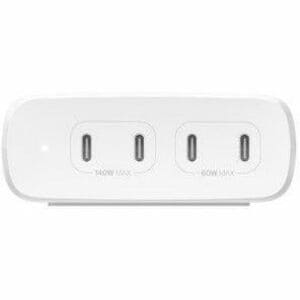 Belkin BoostCharge Pro 200 W Power Adapter - Universal Adapter - 4 USB Type-C - For USB Type C Device, iPhone, MacBook, Ma
