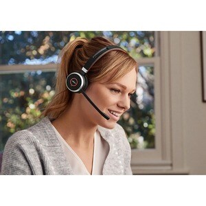 Auriculares Jabra Evolve 65 Inalámbrico Sobre la cabeza Estéreo - Negro - Binaural - Cerrado - 3000cm - Bluetooth - Funció