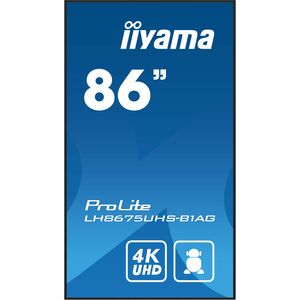 iiyama ProLite LH8675UHS-B1AG 217,4 cm (85,6 Zoll) 4K UHD LCD Digital-Signage-Display - 24 Stunden/7 Tage Betrieb - IPS-Te