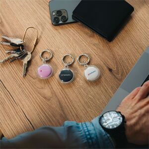 Verbatim My Finder Bluetooth Coin Tracker 3pk - Black, White, Purple - Bluetooth