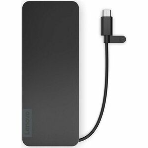 Lenovo Port-Replikator für Notebook - Schwarz - 4 x Gesamtzahl USB-Anschlüsse - HDMI - Ladefunktion