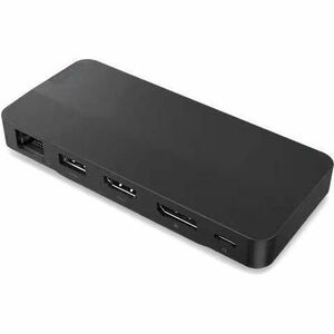 Lenovo USB-Typ C Docking Station für Monitor, Notebook - Ladefunktion - 135 W - Schwarz - 2 Unterstützte Displays - 4K @ 6