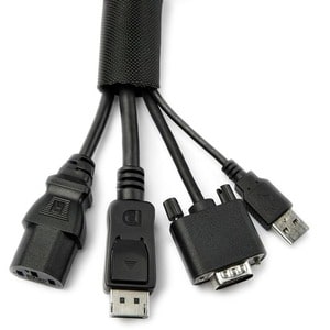 StarTech.com Cable Protection - Black - 1 Each Pack - Cable Sleeve - 4.6 m Length - Nylon, Polyester