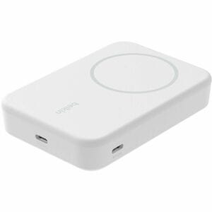 Belkin BoostCharge Pro Power Bank - White - For iPhone - 2 x Type-C 15W - 10000 mAh - 15 W - 2 x USB - White