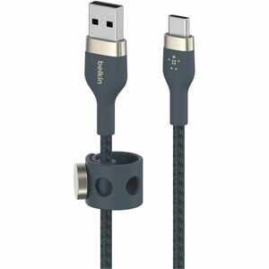 Belkin BOOST↑CHARGE PRO Flex 1 m USB/USB-C Data Transfer Cable - Cable for Smartphone, Tablet, iPhone - First End: 1 x 24-