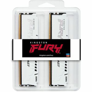 Kingston FURY Beast 32GB (2 x 16GB) DDR5 SDRAM Memory Kit - 32 GB (2 x 16GB) - DDR5-6000/PC5-48000 DDR5 SDRAM - 6000 MHz D