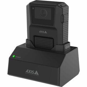 AXIS Cradle - Docking - Wearable Camera, Surveillance System Controller - 1 Slot - Charging Capability - Pogo Pin - Black 