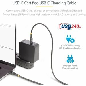 StarTech.com 1,01 m USB-C Datentransferkabel - 1 - Cable for Ladegerät, Workstation, Mobile Workstation, Notebook, Wandakk