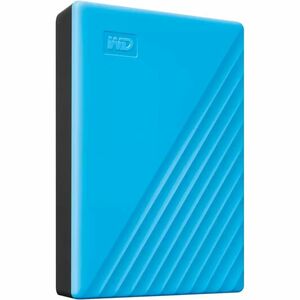 WD My Passport WDBR9S0060BBL-WESN 6 TB Portable Hard Drive - External - Blue - USB 3.2 (Gen 1) Micro-B - 256-bit AES Encry