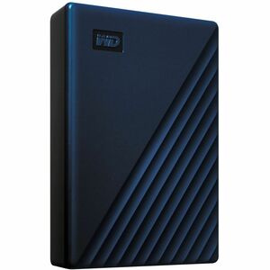 WD My Passport for Mac WDBK6C0060BBL-WESN 6 TB Portable Hard Drive - External - Blue - USB 3.2 (Gen 1) Micro-B - 256-bit A