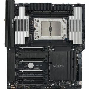 AMD TR5 CEB workstation motherboard, CPU and memory overclocking ready, robust 36 power-stage design, PCIe 5.0 x 16, PCIe 