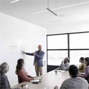 Shure MXA710 Microphone for Meeting Room, Zoom Room - Aluminum - Wall Mount, Ceiling Mount, Flush Mount, Desktop