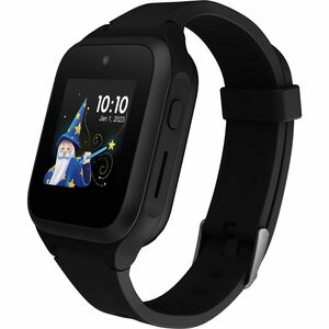TCL MOVETIME MT40X Smartwatch - 45 mm Case Height - Kinder - Schwarz Body Color - Gummi Band Material - Wireless LAN - 4G 