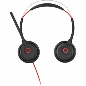 Cuffie V7 Premium HU621 Cavo Over-the-head, On-ear Stereo - Nero, Rosso - Microsoft Teams Certification - Binaural - Supra