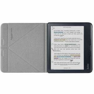 Kobo SleepCover Tasche (Folie) für 17,8 cm (7 Zoll) Kobo eReader - Schwarz - Veganes Kunstleder Körper - Kratzfest - 1
