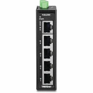 TRENDnet TI-ELC50 5 Ports Ethernet Switch - Fast Ethernet - 10/100Base-T - 2 Layer Supported - 1.23 W Power Consumption - 