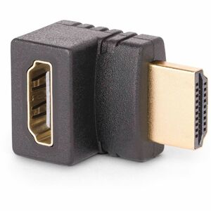 StarTech.com Down Angle HDMI 2.0 Adapter, Male to Female, Vertical 90-Degree Angled HDMI Port Saver, 4K 60Hz, High Speed H