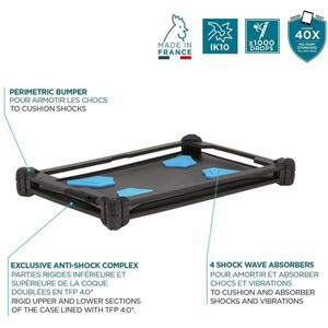 MOBILIS RESIST Rugoso Estojo de transporte para 22,1 cm (8,7") Samsung Tablet - Preto - Absorção de choque, Resistente a c