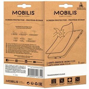 MOBILIS 5H Screen Protector - Clear - 1 Unit - For Payment Terminal - Anti-microbial - Break Resistant, Anti-shock