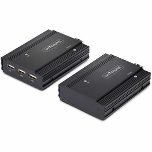 StarTech.com DisplayPort KVM Extender over Fiber Optic, 4K 60Hz, Console Extender Kit, Up to 984ft/300m (Multi-mode), 2x 1