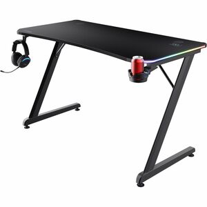 Trust Gaming Luminus GXT 709 Gaming-Tisch - Schwarz Oberseite - 1200 mm Tischplatte Breite x 600 mm Tischplatte Tiefe - 74