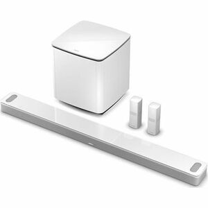 Bose Smart Ultra Bluetooth Sound Bar Speaker - Alexa, Google Assistant Supported - Arctic White - Dolby Atmos, Surround So