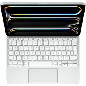 Apple Magic Keyboard/Cover Case for 27.9 cm (11") Apple iPad Pro 11 (2024) Tablet - White - Aluminium Body