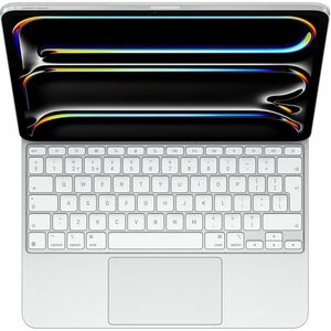 Apple Magic Keyboard/Cover Case for 33 cm (13") Apple iPad Pro (7th Generation) Tablet - White - Aluminium Body