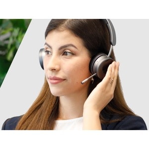 Alcatel-Lucent Aries AH80 Wireless On-ear, Over-the-head Stereo Headset - Binaural - Supra-aural - Bluetooth/DECT - Noise 