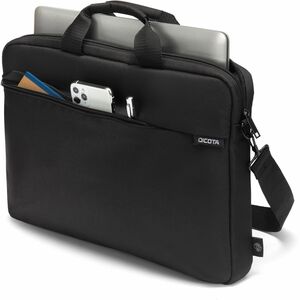 Dicota Slim Case ONE Tasche für 33 cm (13 Zoll) bis 35,8 cm (14,1 Zoll) Notebook - Schwarz - 300D Polyethylene Terephthala