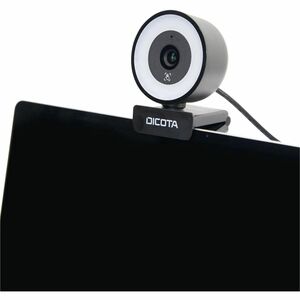 Dicota - Webcam - 5 Megapixel - USB 2.0 - 2592 x 1944 Pixel Videoauflösung - Autofokus - Tischhalterung, Stativ, Halterung