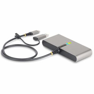 StarTech.com USB Hub - USB 3.2 (Gen 1) Type C - 640 MB/s - Desktop, Notebook - Portable - Space Gray - 3 Total USB Port(s)