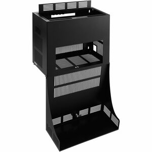 RACKMOUNT.IT EagleRack Mounting Enclosure for UPS, Firewall, Switch, Power Supply, Network Equipment, Patch Panel - Jet Black